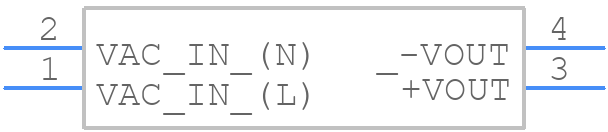 RAC02E-05SK/277 - RECOM Power - PCB symbol