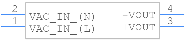 RAC02E-15SK/277 - RECOM Power - PCB symbol