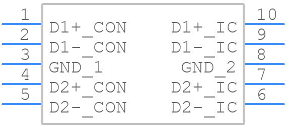 ECMF4-2459A6M10Y - STMicroelectronics - PCB symbol