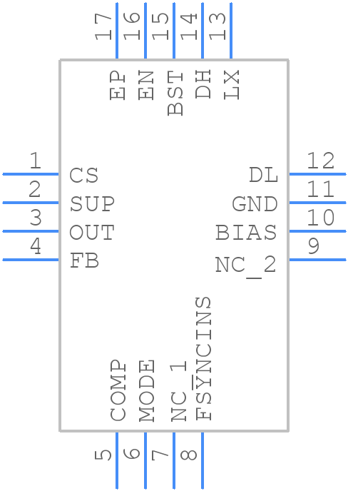 MAX25202SATEA/VY+T - Analog Devices - PCB symbol