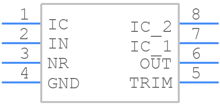 MAX6220ASA-5.0+ - Analog Devices - PCB symbol