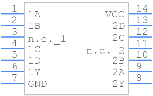 74HC21PW,118 - Nexperia - PCB symbol