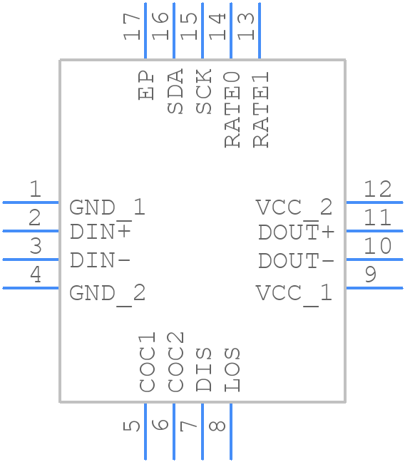 ONET8501PBRGTR - Texas Instruments - PCB symbol