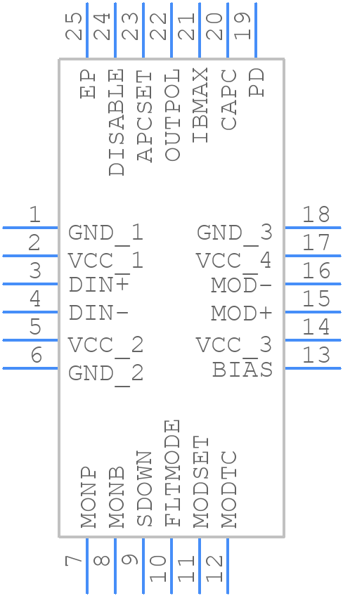 ONET4201LDRGERG4 - Texas Instruments - PCB symbol