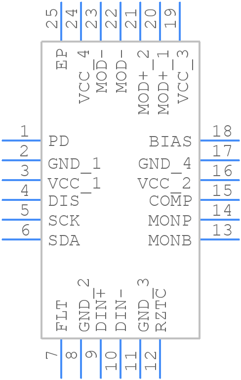 ONET1101LRGETG4 - Texas Instruments - PCB symbol
