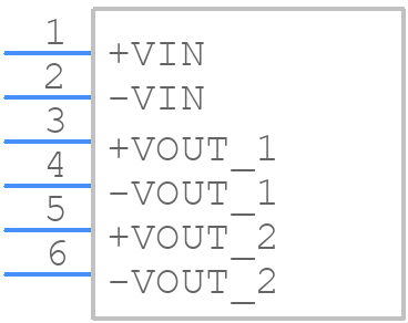 RUM050505 - RECOM Power - PCB symbol