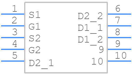 SI5948DU-T1-GE3 - Vishay - PCB symbol