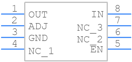 MIC5201YM - Microchip - PCB symbol
