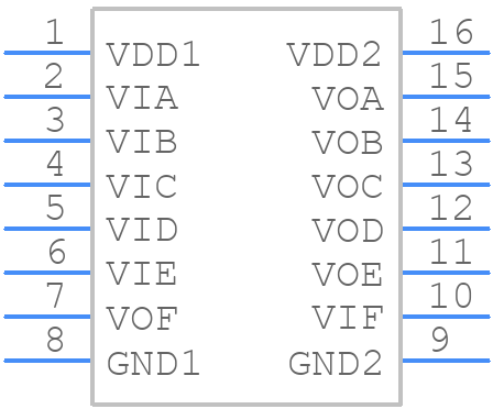 ADUM261N1BRIZ - Analog Devices - PCB symbol
