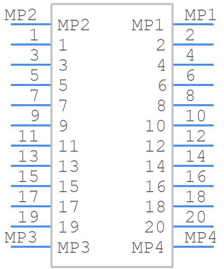 DF18D-20DP-0.4V(51) - Hirose - PCB symbol