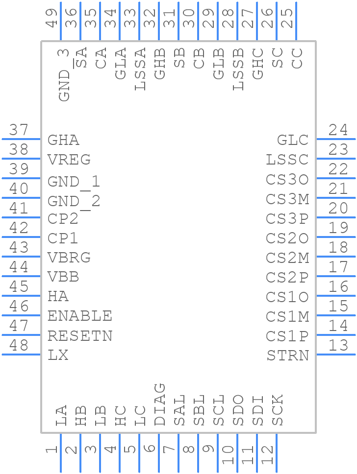 AMT49100KJPTR-B-5 - Allegro Microsystems - PCB symbol