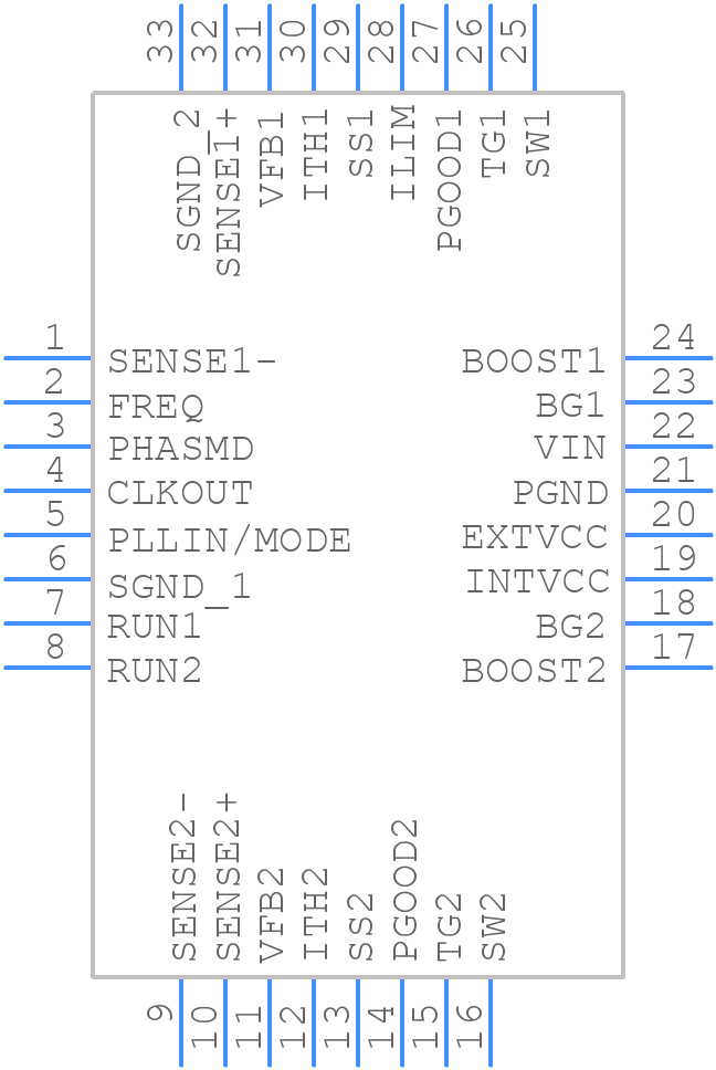 LTC3858IUH-2#TRPBF - Analog Devices - PCB symbol
