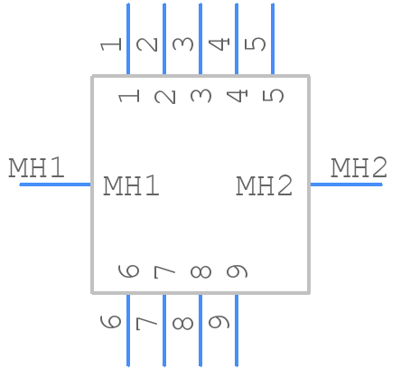 DS1037-09-M-N-A-K-S1-7-4 - Connfly - PCB symbol