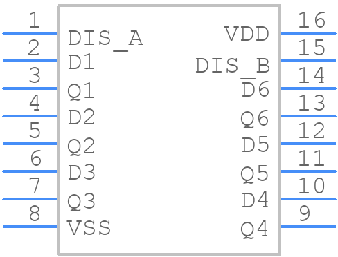 CD4503BEG4 - Texas Instruments - PCB symbol