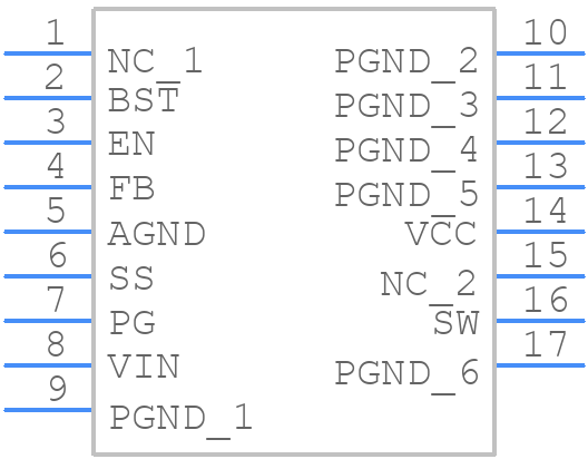 MP8771GQ-Z - Monolithic Power Systems (MPS) - PCB symbol