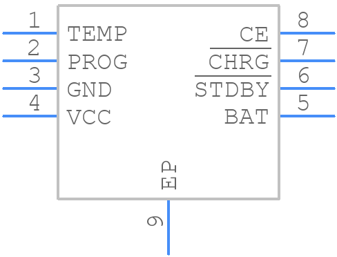 TP4056A - ams OSRAM - PCB symbol