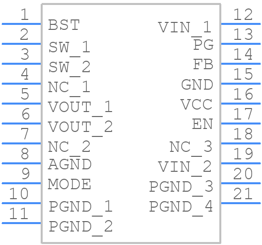 MP8758HGL-Z - Monolithic Power Systems (MPS) - PCB symbol