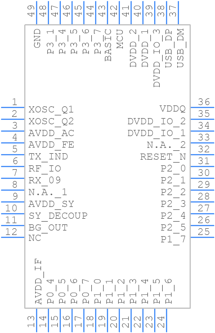SD3502A-CNE3 - Silicon Labs - PCB symbol