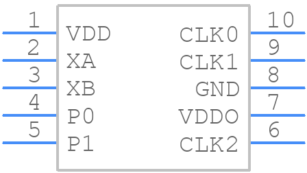 SI5350A-B11684-GT - Silicon Labs - PCB symbol