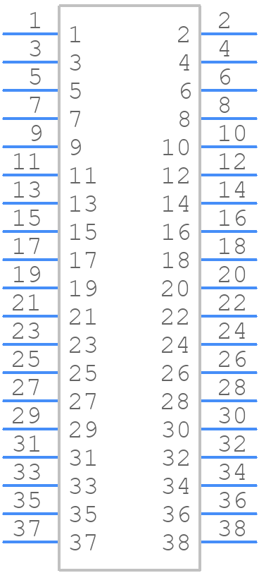 MA49-19S-2.54DSA(01) - Hirose - PCB symbol