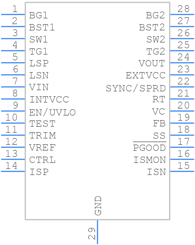LT8392EFE#PBF - Analog Devices - PCB symbol