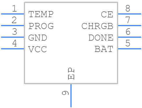 DIO5508XS8 - DIOO Microcircuits - PCB symbol
