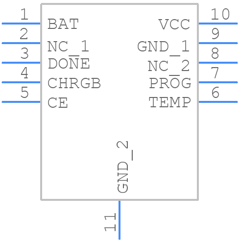 DIO5508CD10 - DIOO Microcircuits - PCB symbol