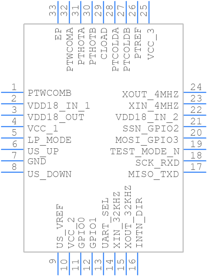 TDC-GP30YD-F01 3K - ScioSense - PCB symbol