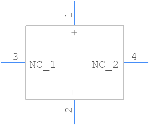 DSF607Q3R0 - Cornell Dubilier - PCB symbol