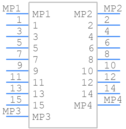 0525591552 - Molex - PCB symbol