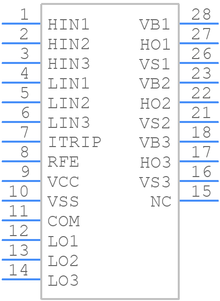 6ED2230S12T - Infineon - PCB symbol