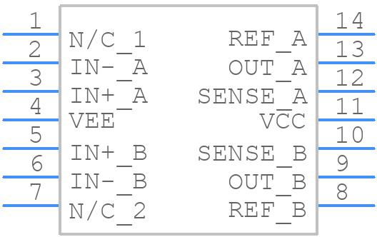 1286S14-U - THAT CORPORATION - PCB symbol