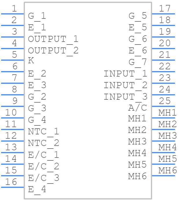 MUBW20-06A6K - LITTELFUSE - PCB symbol