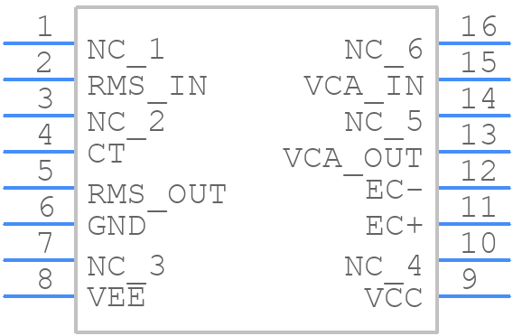 THAT4305Q16-U - THAT CORPORATION - PCB symbol