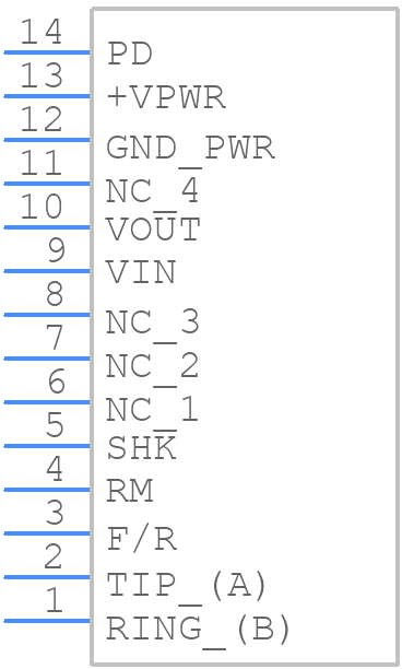 Ag1171S - Silvertel - PCB symbol