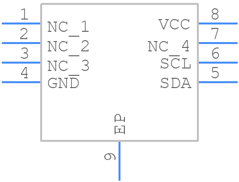 ATECC608B-MAHDA-T - Microchip - PCB symbol