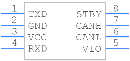 ATA6561-GAQW-N - Microchip - PCB symbol