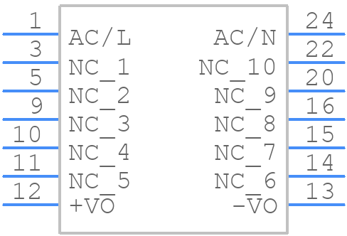 IRM-01-3.3SMD - Mean Well - PCB symbol