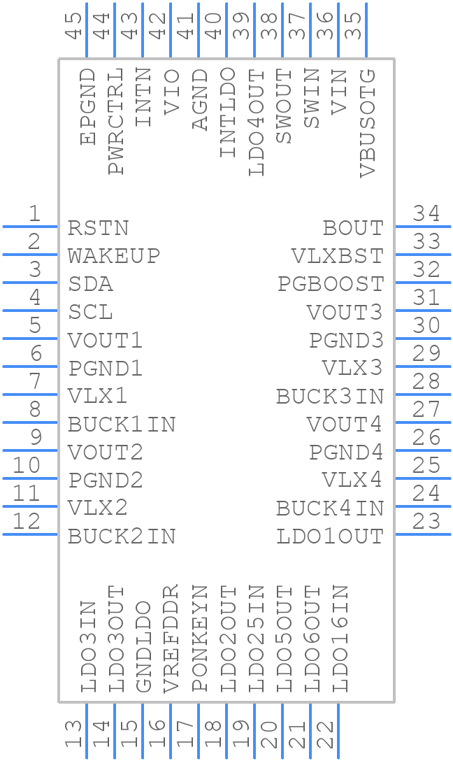 STPMIC1EPQR - STMicroelectronics - PCB symbol
