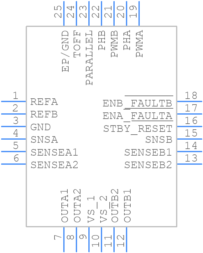 STSPIN840 - STMicroelectronics - PCB symbol