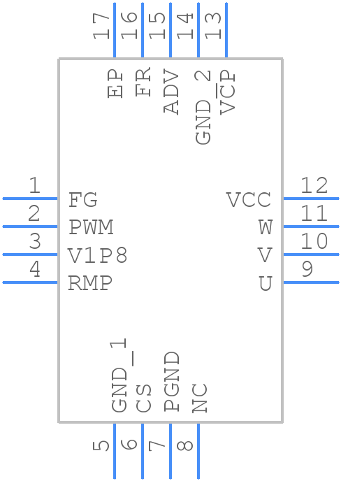 XDRV10974RUMR - Texas Instruments - PCB symbol
