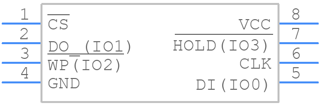 W25Q64BVSSIP - Winbond - PCB symbol