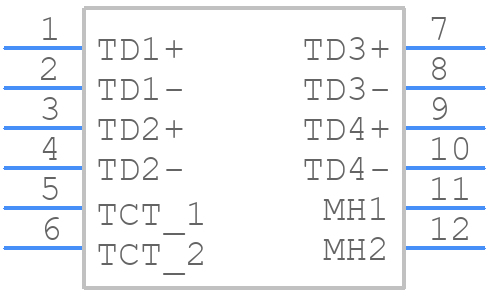 MTJ-88AX1-FSN-M21Y - Adam Tech - PCB symbol