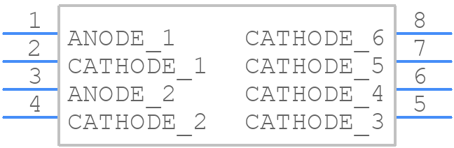 USB50805E3/TR13 - Microsemi Corporation - PCB symbol
