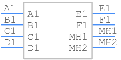 RTS710ND6S0332 - Amphenol - PCB symbol