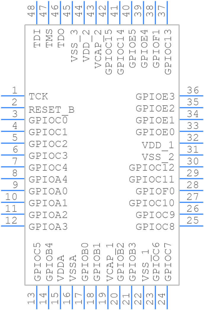 MC56F81666VLF - NXP - PCB symbol