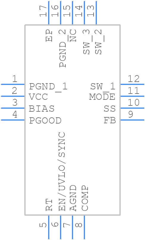 XLM5157QRTERQ1 - Texas Instruments - PCB symbol