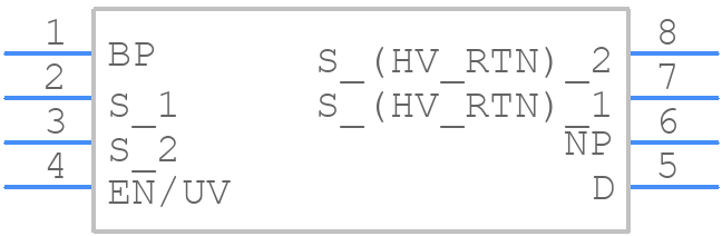 TNY268P - Power Integrations - PCB symbol