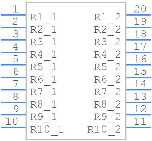 4820P-1-102LF - Bourns - PCB symbol