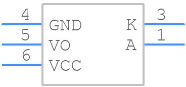 FODM8061R2V - onsemi - PCB symbol